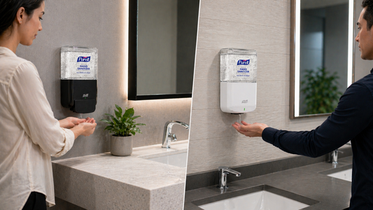 ES4 o ES8: qué dispensador PURELL conviene según tráfico, mantenimiento y presupuesto en oficinas