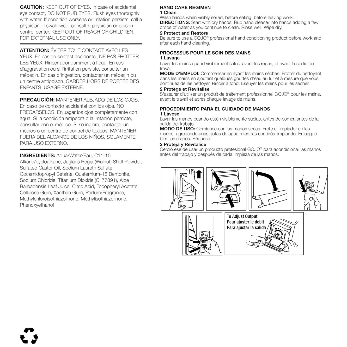 GOJO SUPRO MAX Limpiador De Manos