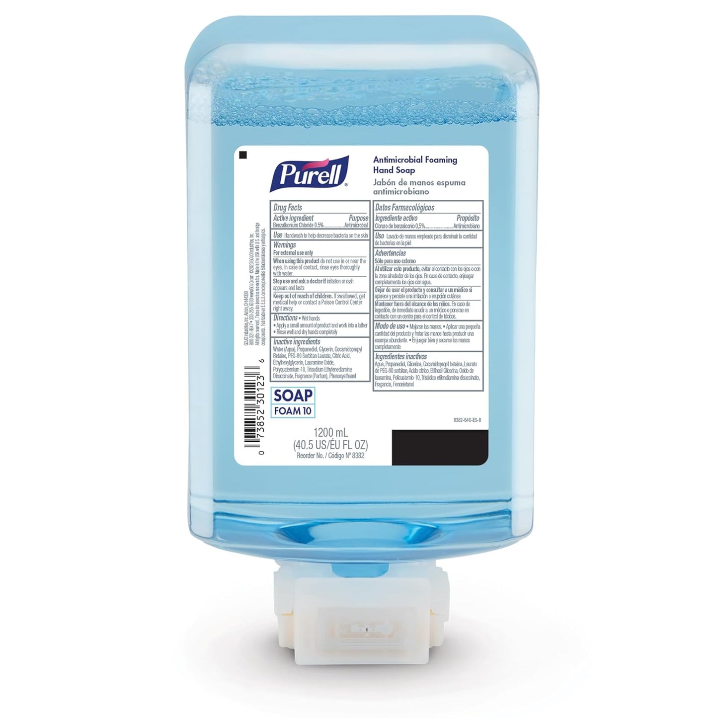 PURELL Jabón de manos antimicrobiano espumoso, fragancia ligera