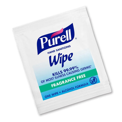 PURELL Hand Sanitizing Wipes Alcohol Formula, Fragrance Free, 1000 Individually Wrapped Hand Sanitizing Wipes Packets (Pack of 1000)
